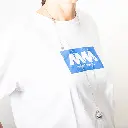 T-Shirt white print logo Women