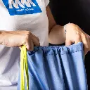 T-Shirt white print logo