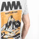 T-Shirt grigia Sassongher con logo MM Uomo