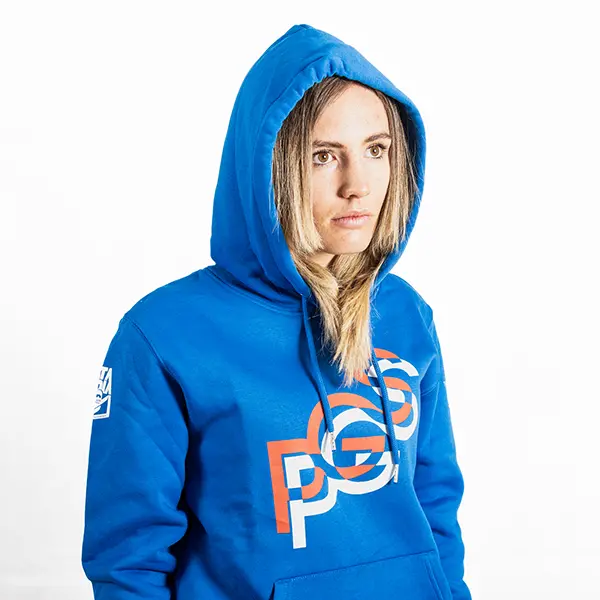 Felpa PGS blu elettrico stilizzata_06.webp