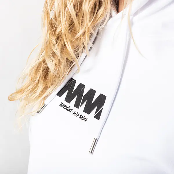 Hoodie white Sassongher