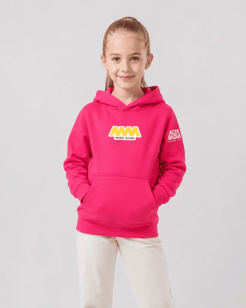 Felpa Cappuccio Movi Royal Pink