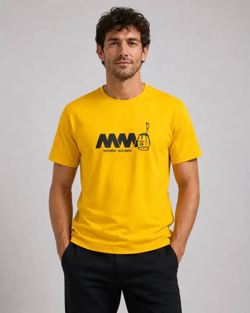 T-Shirt MM Logo + Gondelbahn Yellow
