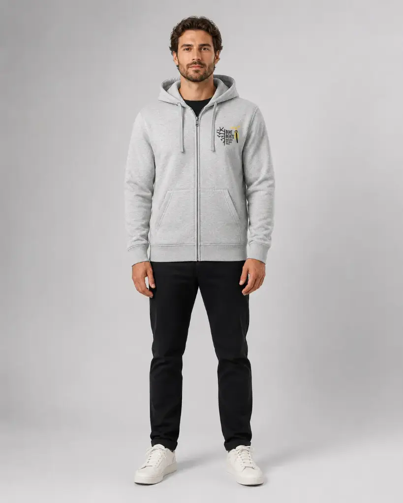 Felpa Cappuccio+Zip BB Light Oxford