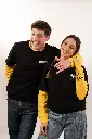 Schicht-Hoodie schwarz/gelb mit MM-Logo