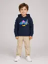 Kapuzenpullover Gondel + Wald Deep Navy