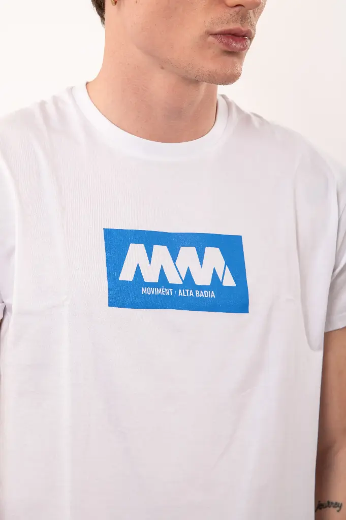 T-Shirt bianca con logo MM Uomo