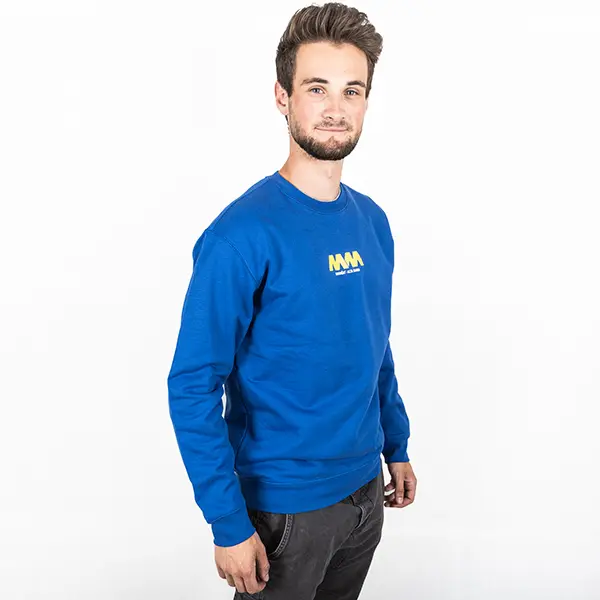 Crewneck blau mit Sassongher MM Unisex