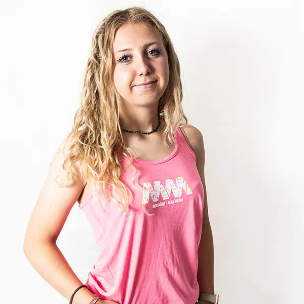 Canotta pink con logo MM floreale 