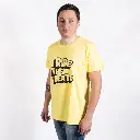 Gelbes T-Shirt "Ride the Beats
