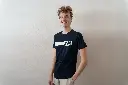 T-Shirt mit MM Druck – Navy