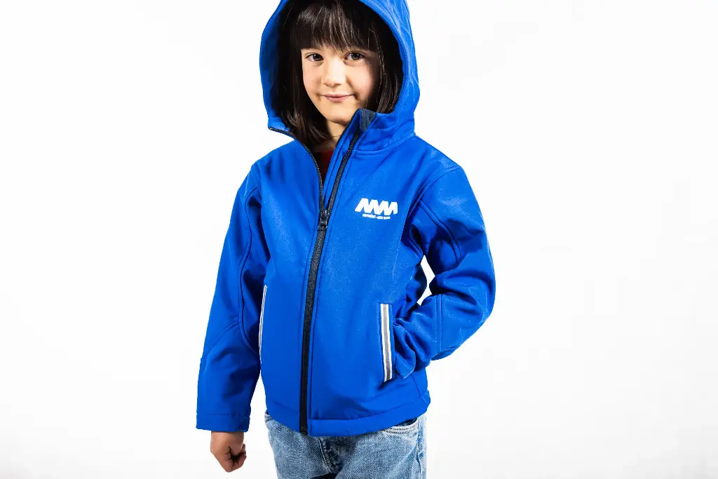 Softshelljacke in Royal Navy mit MM-Logo