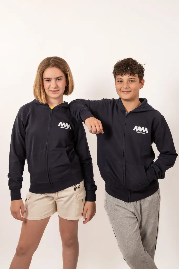 Royal Navy Zip Hoodie with MM Logo
