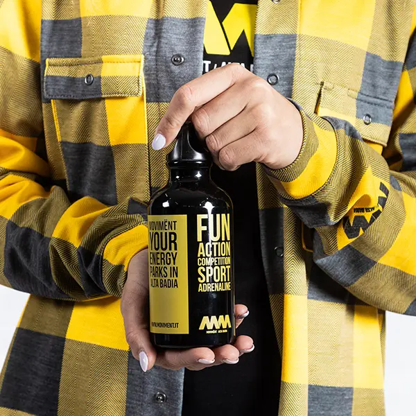 [20126] Metal water bottle MM black