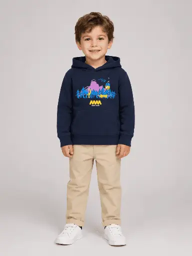 Felpa cabina + bosco deep navy