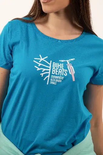 T-Shirt Bike Beats atoll blue