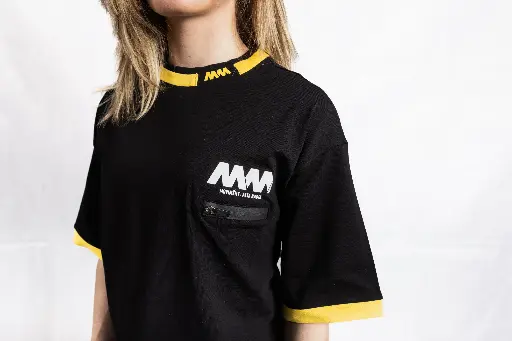 T-shirt with pocket black MM logo
