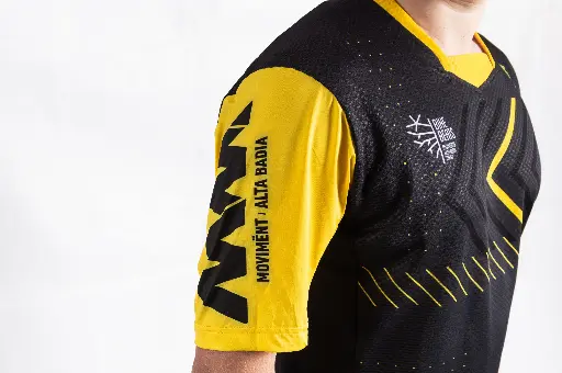 T-shirt bike BB grafica black/yellow
