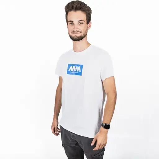 T-Shirt weiß mit MM-logo Herren