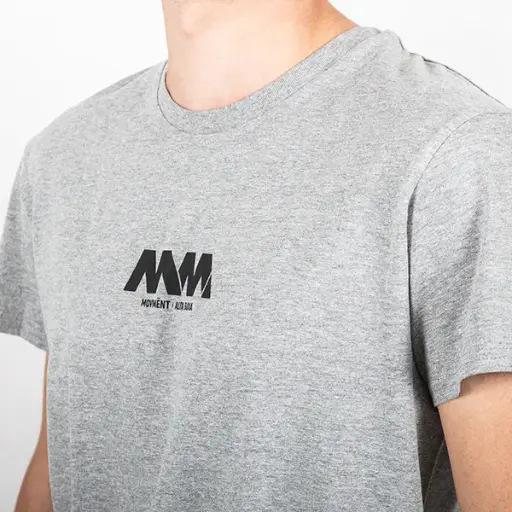 T-Shirt Sassongher in grau mit MM-logo Herren