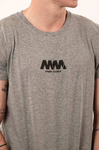 T-Shirt grey Sassongher MM-logo Men