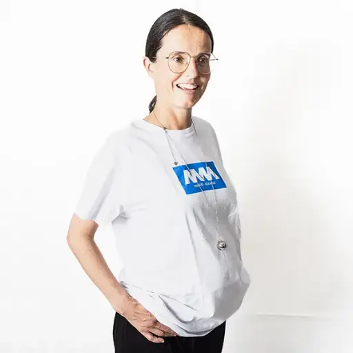 T-Shirt weiß mit MM-logo Women