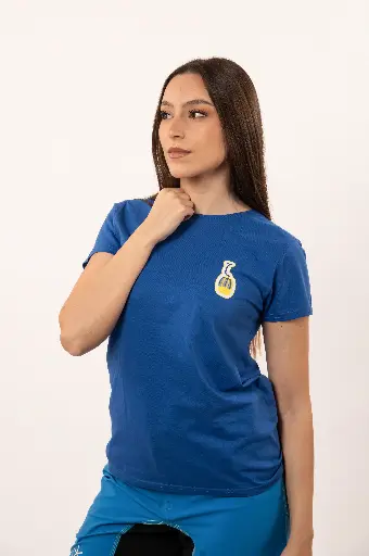 T-Shirt royal blue con cabina MM da donna