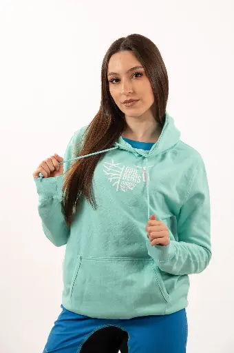 Felpa con cappuccio peppermint Bike Beats da Donna