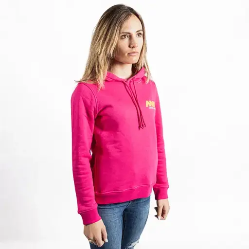 Pinkfarbenes Sweatshirt mit MM-Logo