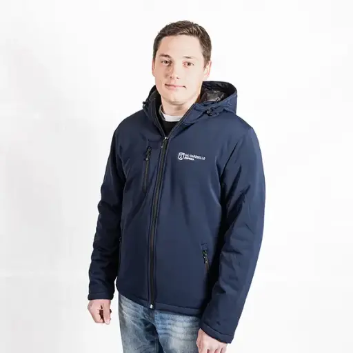 Skicarosello jacket in navy with hood