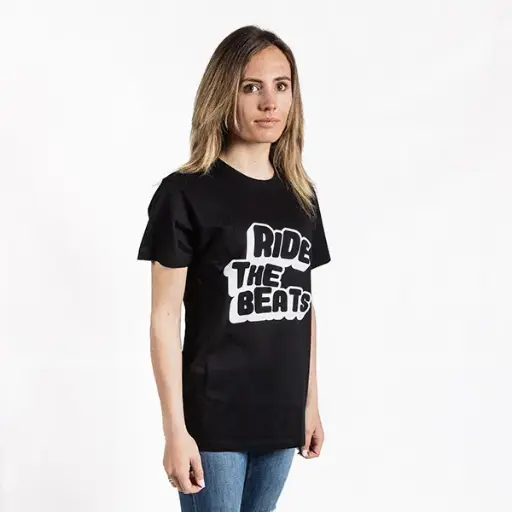 T-Shirt BB ride the beats in Schwarz