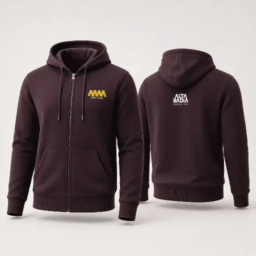ZipHoodie Patch MM Burgundy
